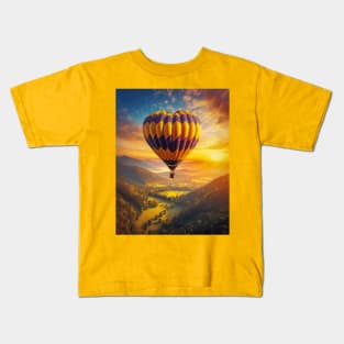 heart shape balloon voyage Kids T-Shirt